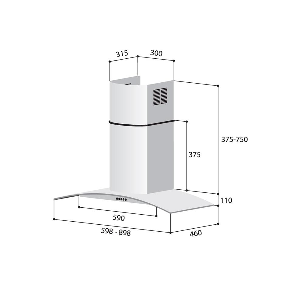 เครื่องดูดควันกระโจม RINNAI RIN RH-C139GC