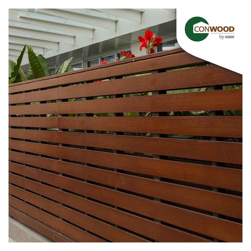 ไม้รั้ว หัวตัด CONWOOD ชัยพฤกษ์ หน้า 4 นิ้ว 10X100X1.6 ซม. สีขาวงาช้าง