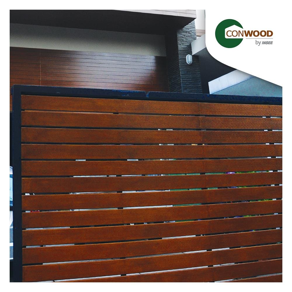 ไม้รั้ว หัวตัด CONWOOD ชัยพฤกษ์ หน้า 4 นิ้ว 10X100X1.6 ซม. สีขาวงาช้าง