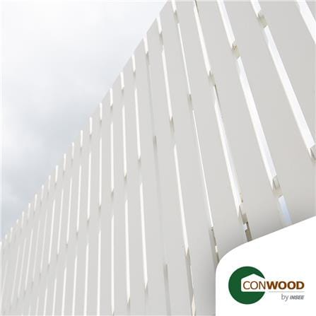 ไม้รั้ว หัวตัด CONWOOD ชัยพฤกษ์ หน้า 4 นิ้ว 10X100X1.6 ซม. สีขาวงาช้าง_5