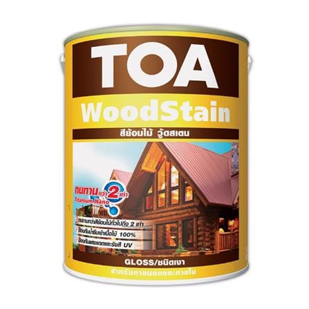 สีย้อมไม้ TOA WOODSTAIN G07 สีไม้สักทอง เงา 1 แกลลอน_0