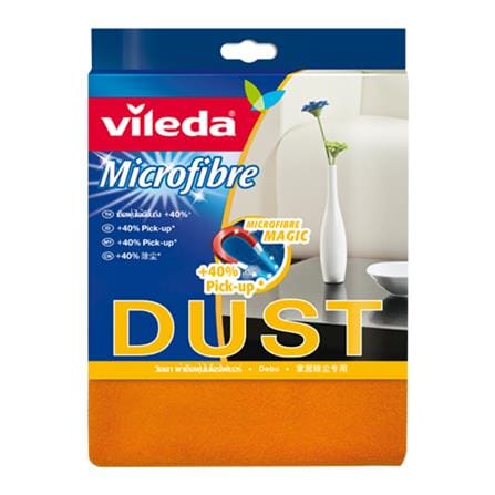 ผ้าไมโครไฟเบอร์เก็บฝุ่น VILEDA 17.5x25 ซม. สีส้ม_0