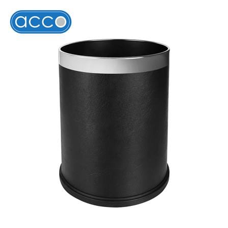 ถังขยะกลม ACCO ML-HP1201B ขนาด 9L สีดำ_0