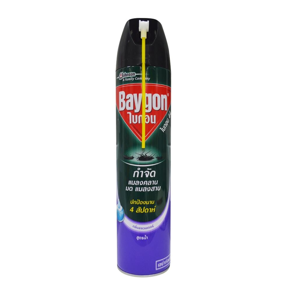 สเปรย์กำจัดมดแมลงสาบ BAYGON LAVENDER 600  มล.