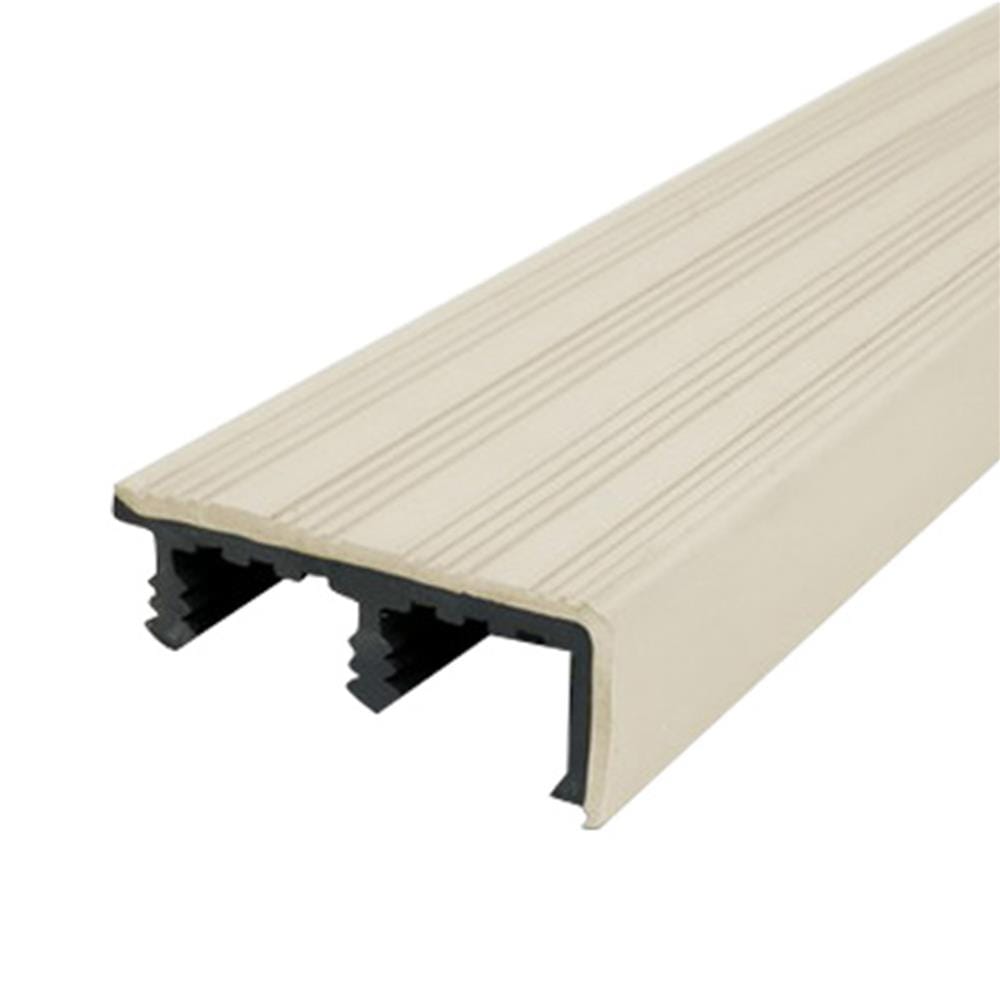 จมูกบันได PVC จระเข้ KSNM24-22 2.4 ม. สีครีมเอแคร์