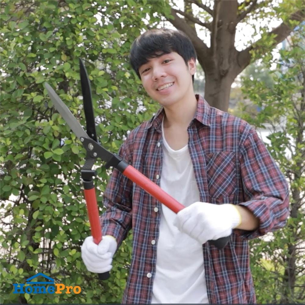 กรรไกรตัดหญ้าปากหยักปรับด้าม SPRING 20 ซม.