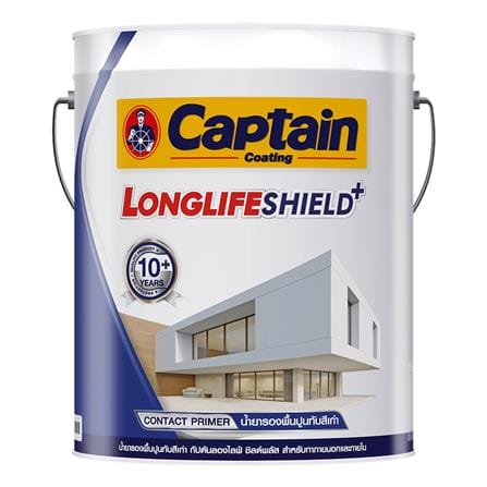 สีรองพื้นปูนเก่า ชนิดกึ่งเงา CAPTAIN LONGLIFE SHIELDPLUS 2000 สีใส 5 แกลลอน_0