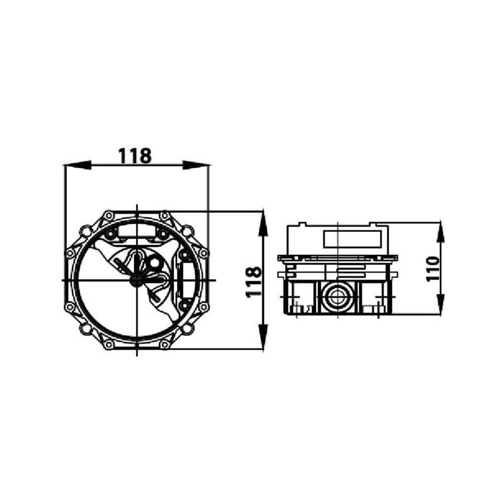 วาล์วฝังกำแพงผสม COTTO CT519A