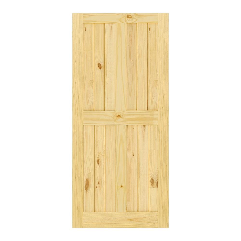 ประตูไม้สนนิวซีแลนด์ D2D ECO PINE-44 90X200 ซม.
