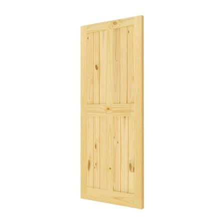 ประตูไม้สนนิวซีแลนด์ D2D ECO PINE-44 90X200 ซม._1
