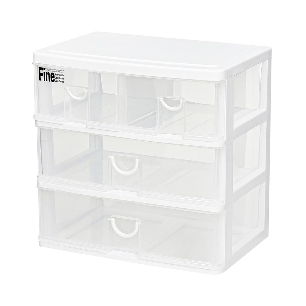 กล่องลิ้นชัก 4 ลิ้นชัก STACKO CK554 39x26.5x37.5 ซม. สีใส