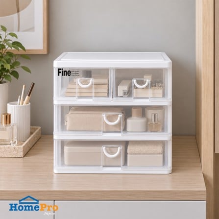 กล่องลิ้นชัก 4 ลิ้นชัก STACKO CK554 39x26.5x37.5 ซ...