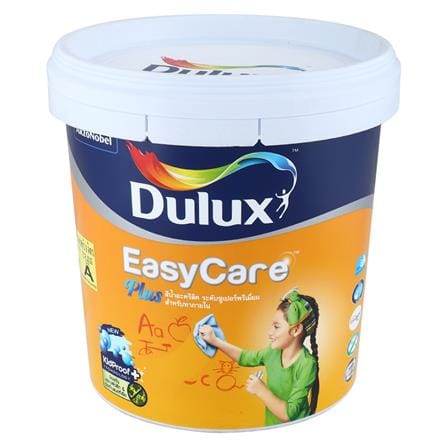 สีน้ำทาภายใน DULUX EASY CARE PLUS BASE A สีขาว กึ่งเงา 9 ลิตร
