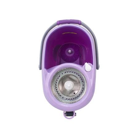 ชุดอุปกรณ์ถังปั่นพร้อมไม้ม็อบ BE WISH DOUBLE WASH BOBO MAX SERIES 2 สีม่วง_4