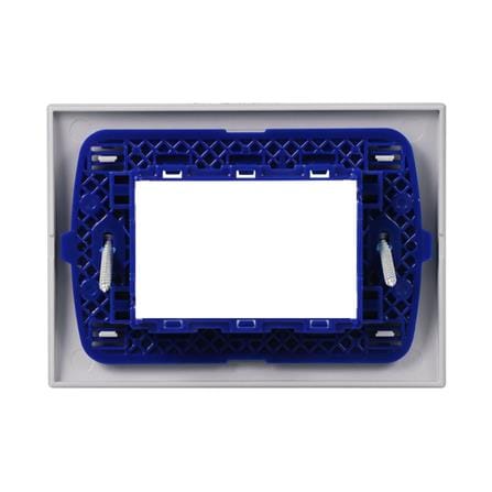 หน้ากาก 3 ช่อง BTICINO SLNA4803TEF สีเงิน_2