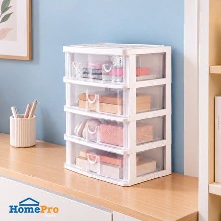 กล่องลิ้นชัก 5 ลิ้นชัก STACKO CK555 39x26.5x50 ซม. สีใส_0