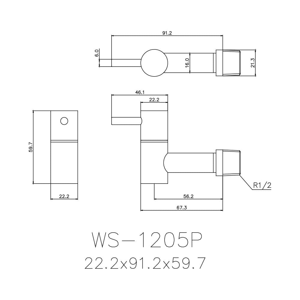 ก๊อกล้างพื้น 1 ทาง WS WS-1205P