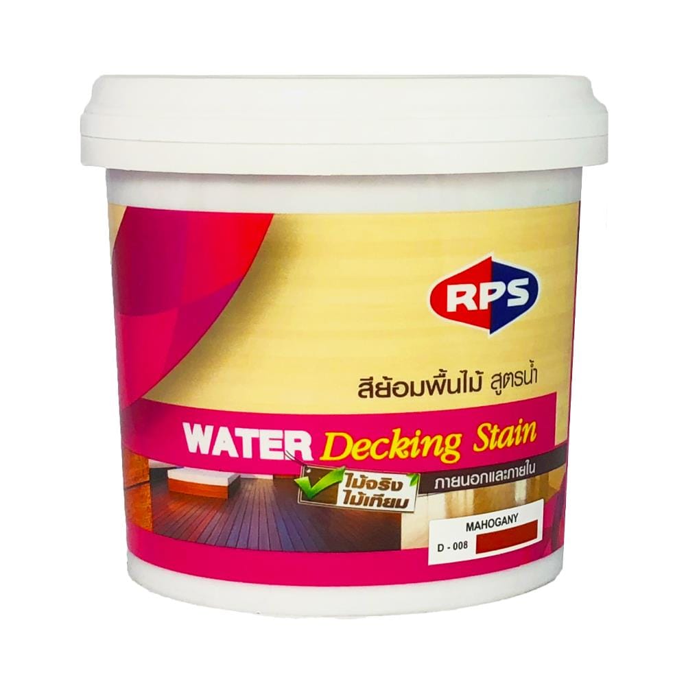 WATER-BASED DECK STAIN RPS MAHOGANY GLOSS 1/4GAL