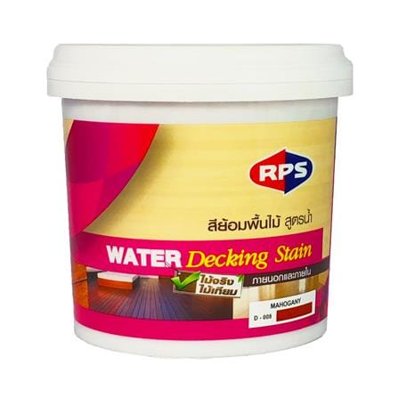 WATER-BASED DECK STAIN RPS MAHOGANY GLOSS 1/4GAL_0
