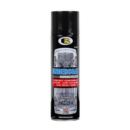 UNDERCOAT RUBBERIZED SPRAY BOSNY 600CC BLACK