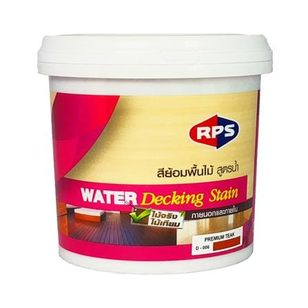 สีย้อมพื้นไม้สูตรน้ำ RPS สีสักพรีเมียม เงา 1/4 แกลลอน_0