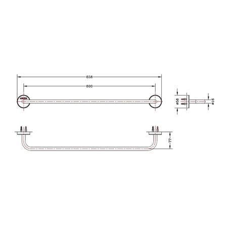 ราวแขวนผ้า KARAT FAUCET KB-12-631-ST สเตนเลส_1