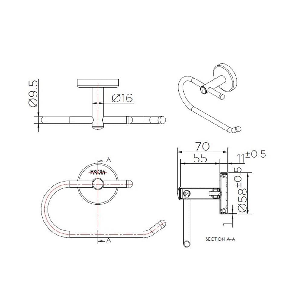 ที่ใส่กระดาษชำระ KARAT FAUCET KB-12-331-ST สเตนเลส