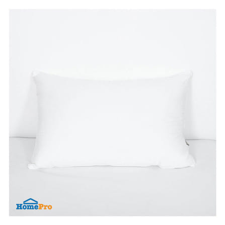 หมอนหนุน ขนห่านเทียม HOME LIVING STYLE DOWN ALTERNATIVE FIRM 18x28 นิ้ว สีขาว_4