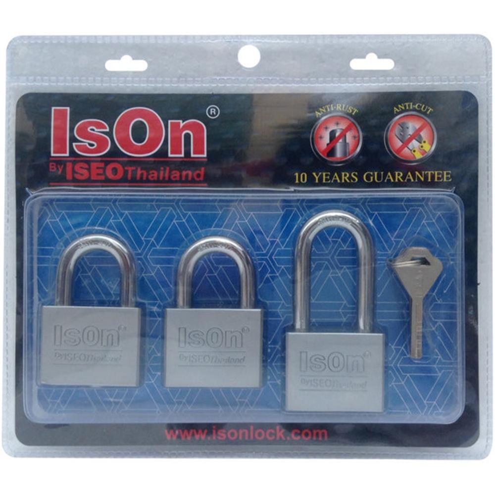 กุญแจคีย์อะไลท์ ISON 899 CS50/3 50 MM 3 ตัว/ชุด