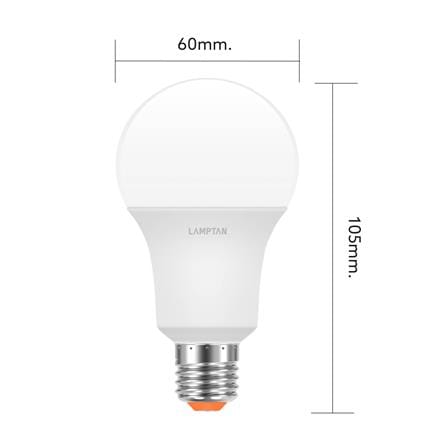 หลอด LED LAMPTAN A60 BRIGHT 8 วัตต์ WARM WHITE E27_4