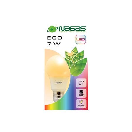 หลอด LED NAGAS ECO BULB 7 วัตต์ WARMWHITE E27_1
