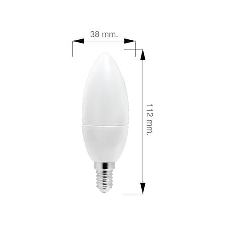 หลอด LED NAGAS CANDLE FLAME 3.5 วัตต์ DAYLIGHT E14_3