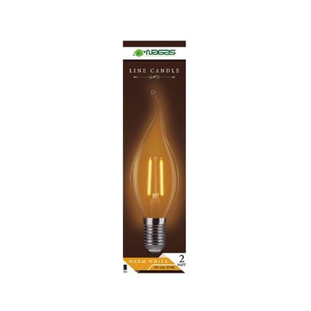 หลอด LED NAGAS LINE CANDLE 2 วัตต์ WARM WHITE E14_1
