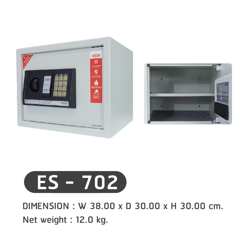 ตู้นิรภัย ELECTRONIC SURE ES-702 สีเทา