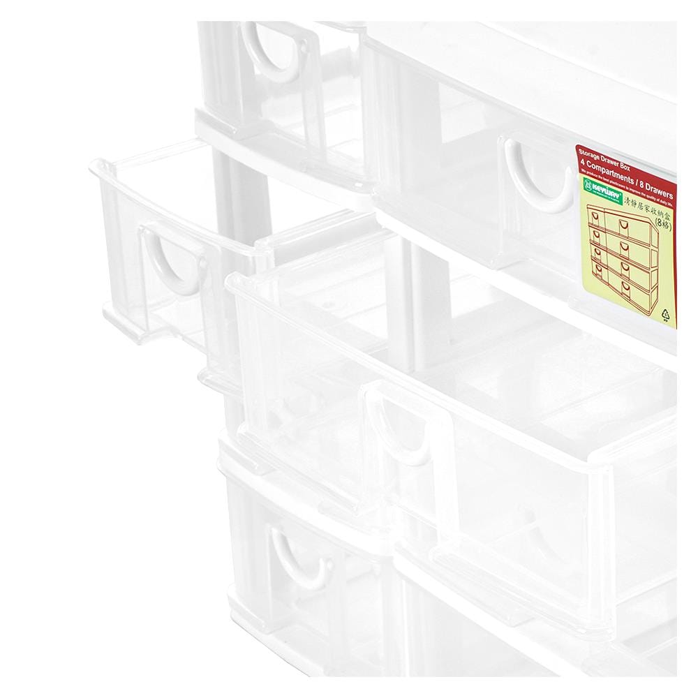ชั้นลิ้นชักเล็ก 4 ชั้น KEYWAY CK-558 38.3X21X36.9 ซม. สีขาว