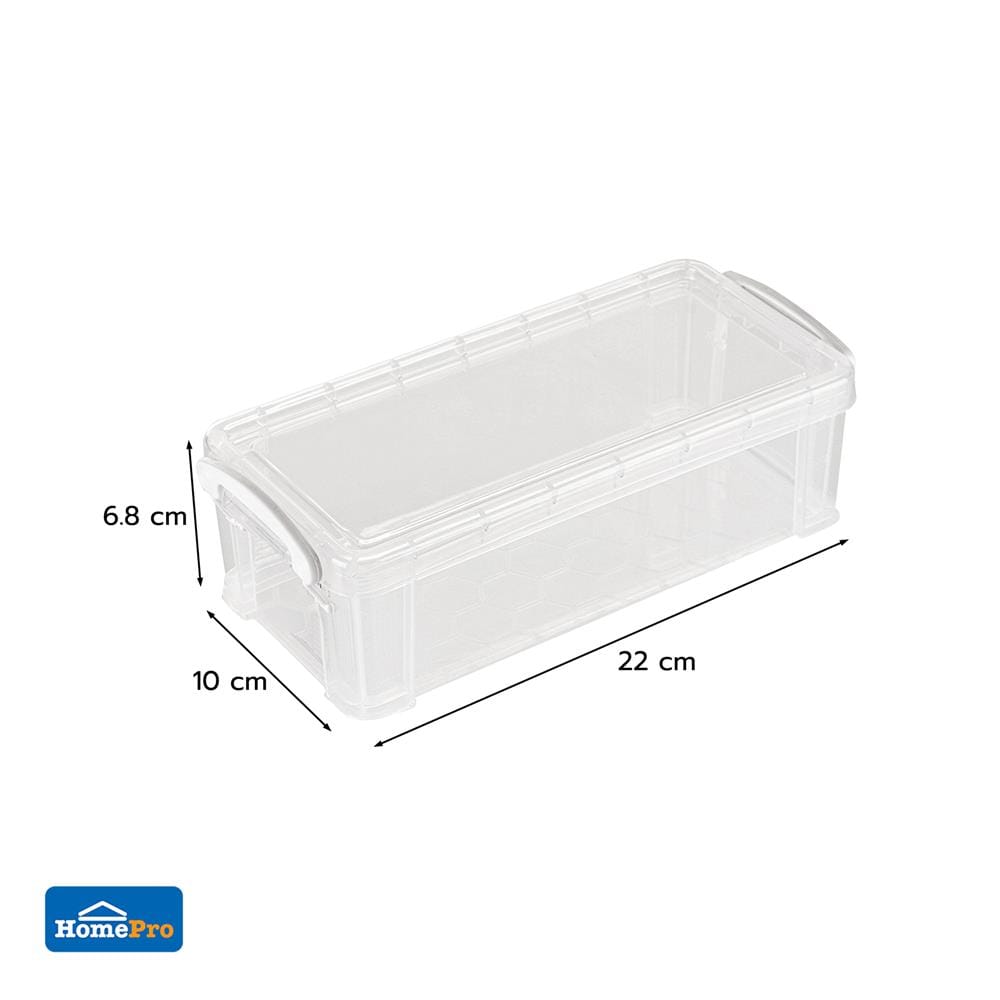 กล่องหูล็อก STACKO CM-12 10x22x6.8 ซม. สีขาว