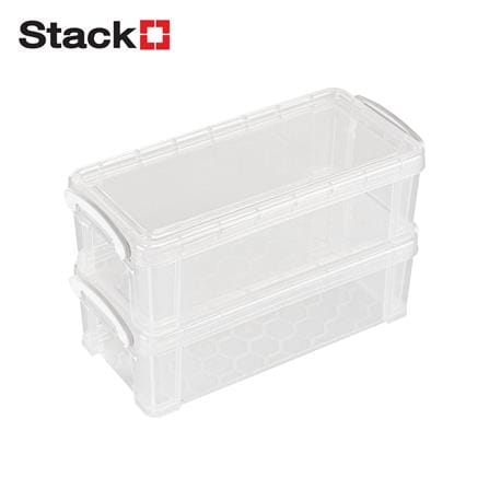 กล่องหูล็อก STACKO CM-12 10x22x6.8 ซม. สีขาว_1