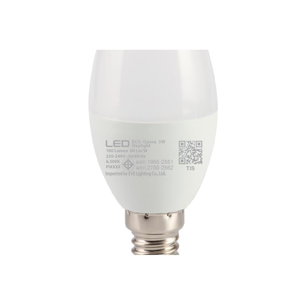 หลอด LED EVE ECO OPERA 3 วัตต์ DAYLIGHT E14