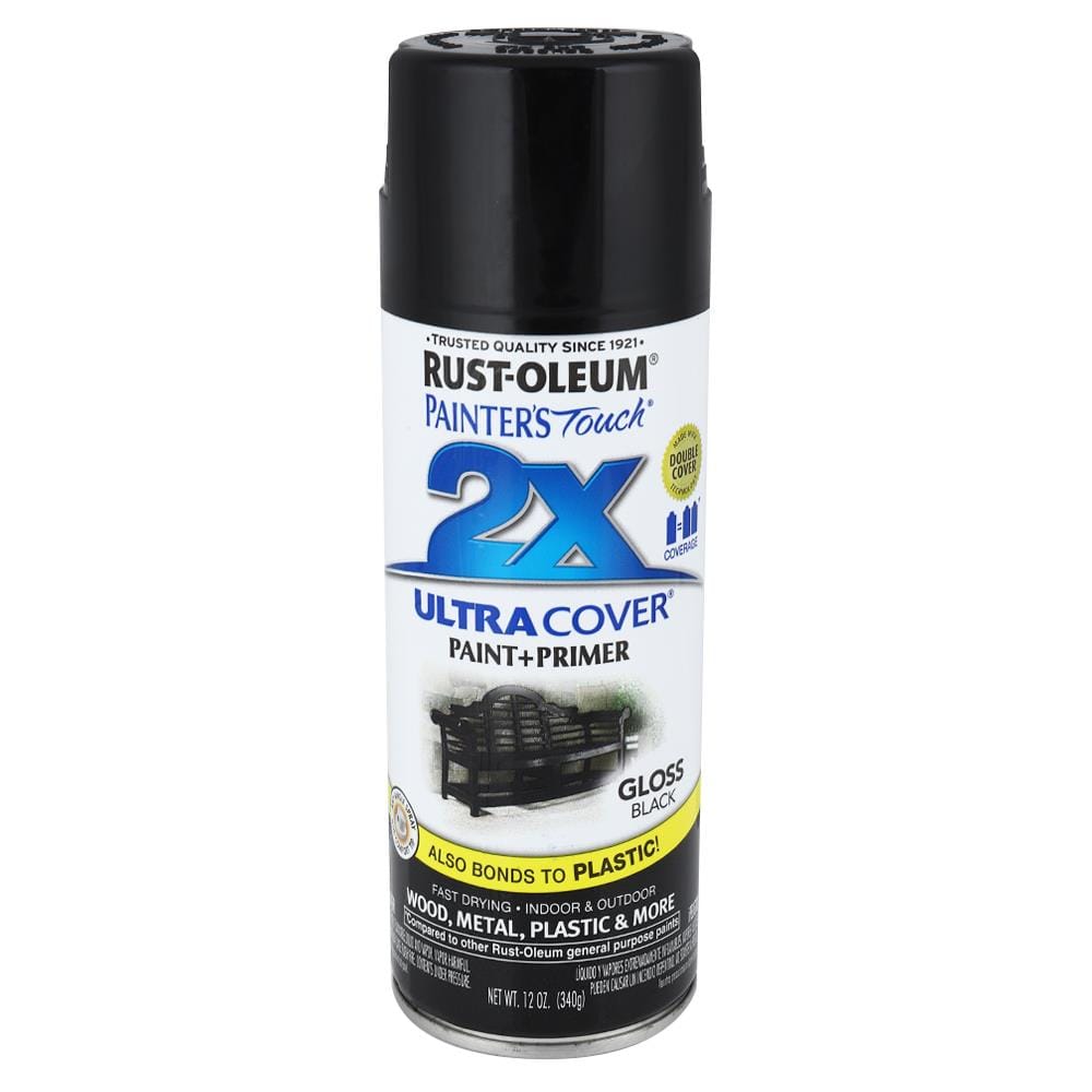 สีสเปรย์ RUST-OLEUM 2X 9122 BLACK