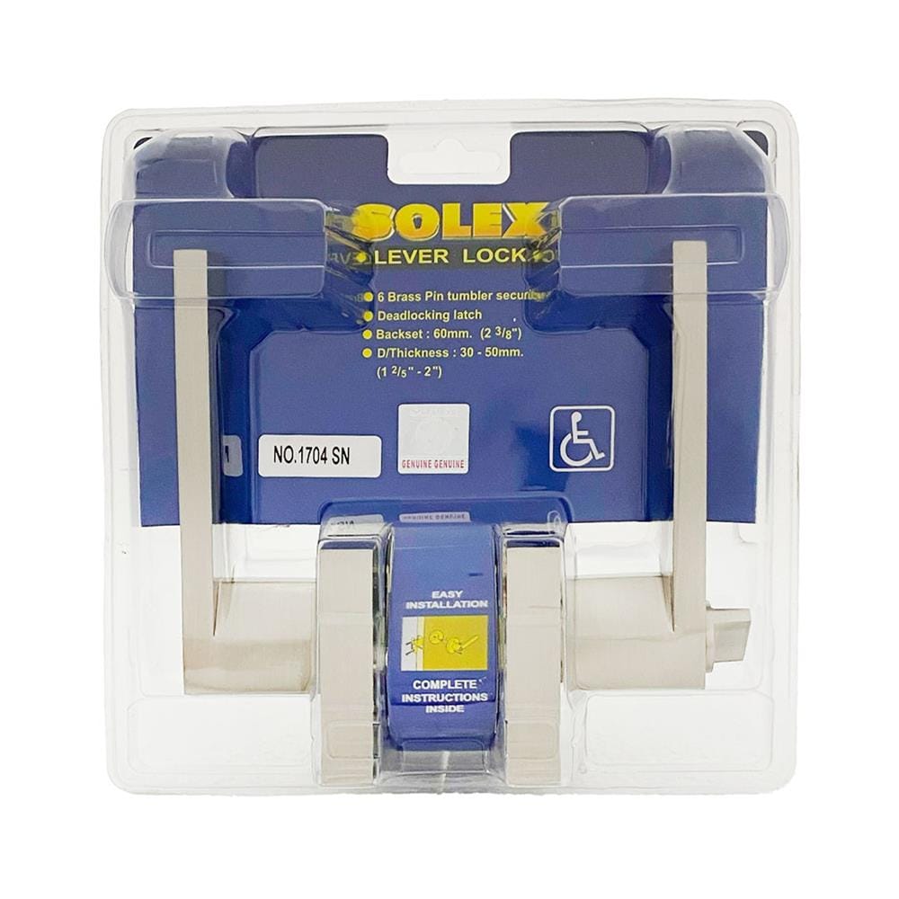 มือจับก้านโยก SOLEX 1704 SN สีสเตนเลส