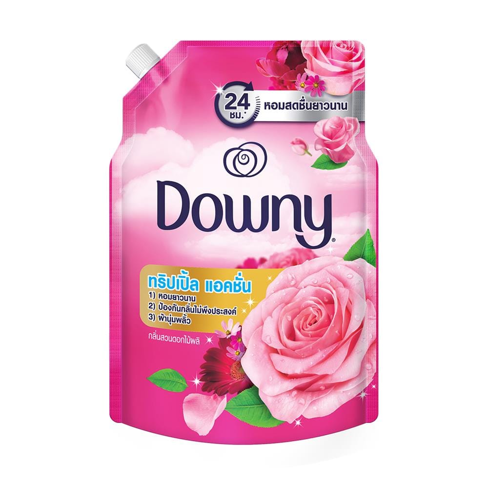 น้ำยาปรับผ้านุ่มสูตรเข้มข้น DOWNY TRIPLE ACTION 1,000 มล. การ์เด้นบลูม