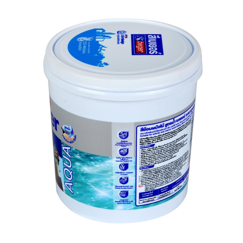 สีย้อมไม้ ชนิดเงา BEGER AQUA 7910 สีไม้วอลนัท 1/4 แกลลอน