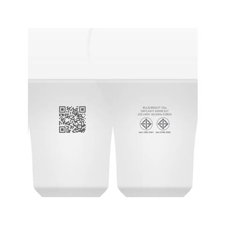 หลอด LED LAMPTAN A60 BRIGHT 10 วัตต์ DAYLIGHT E27_4