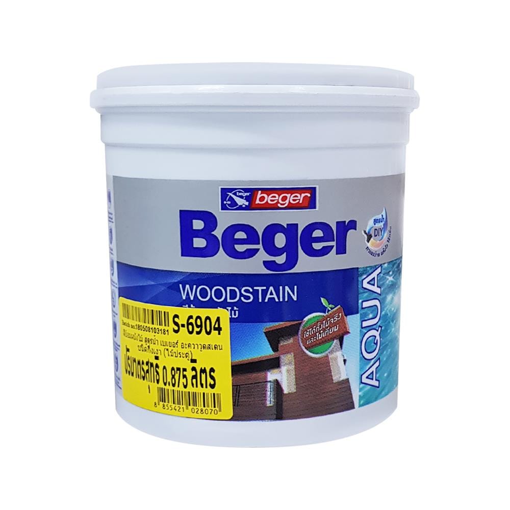 สีย้อมไม้ BEGER AQUA 6900 สีใส กึ่งเงา 1/4GL