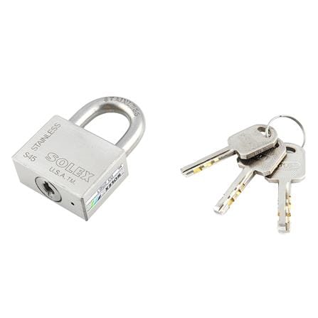 กุญแจลูกปืน SOLEX S45 45 มม. สีสเตนเลส_1
