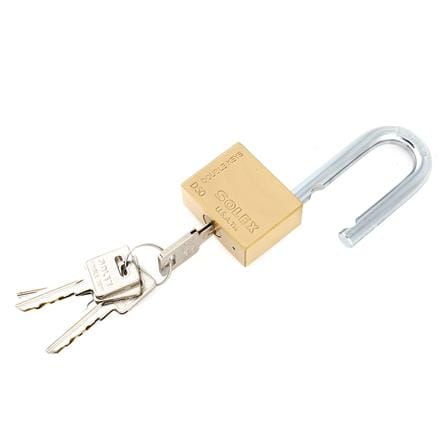 กุญแจลูกปืน SOLEX DOUDLE KEY SD50L 50 มม. สีทองเหลืองขัดเงา_1