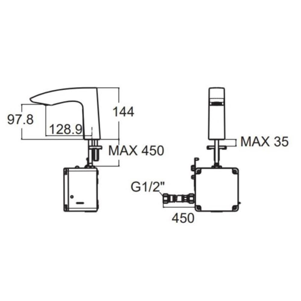 ก๊อกอ่างล้างหน้าอัตโนมัติ AMERICAN STANDARD A-8506-DC