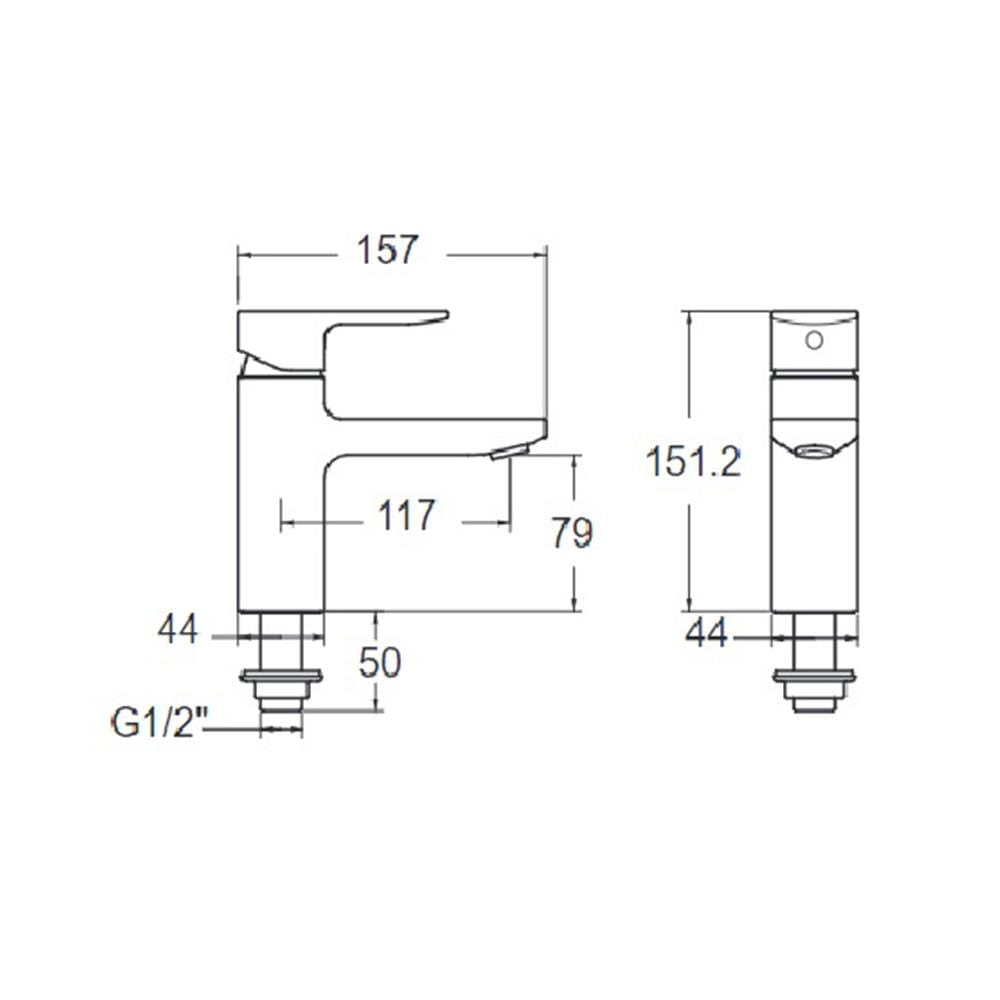 ก๊อกอ่างล้างหน้าเดี่ยว AMERICAN STANDARD A-1306-10