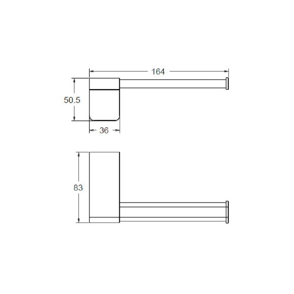 ที่ใส่กระดาษ AMERICAN STANDARD K-1387-55-N สีโครม