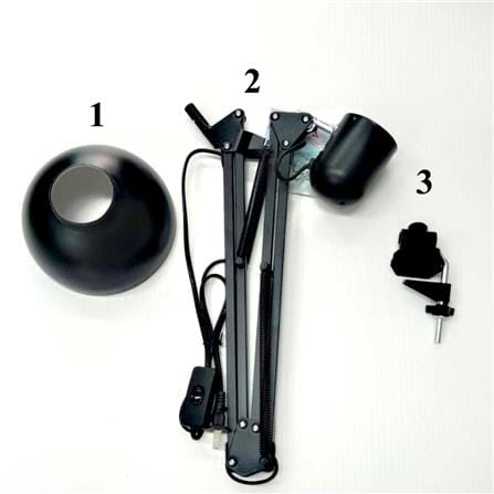 โคมไฟอ่านหนังสือ HATASHI MT-800 คลาสสิก โลหะ สีดำ_4